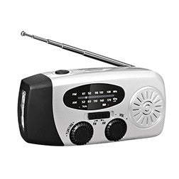 Mini-portable 3leds Solar Hand Emergency Radio Added SOS Feature for Outdoor Use