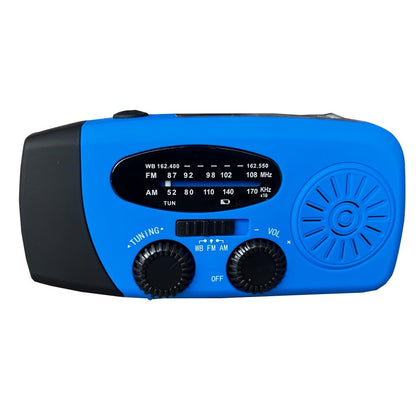 Mini-portable 3leds Solar Hand Emergency Radio Added SOS Feature for Outdoor Use