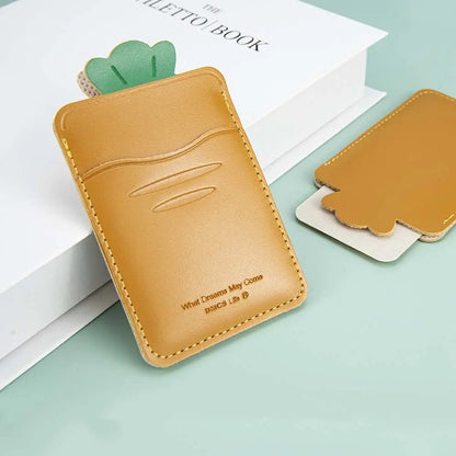 Adhesive Sticker Cartoon Credit Card Holder Card Sleeve Phone Back Pocket Storage Wallet Phone Card Holder Mobile Wallet