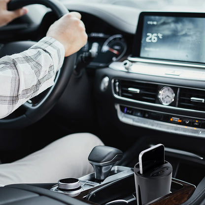 10W Car Charger Cup Holder Mount Galaxy Wireless Qi Fast Charging Mount Compatible with iPhone 11 Pro XR XS Max X 8 Plus