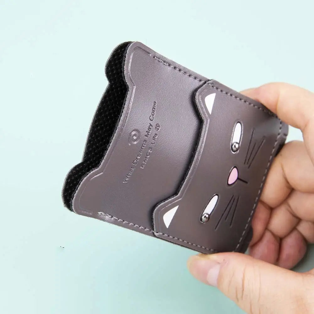 Adhesive Sticker Cartoon Credit Card Holder Card Sleeve Phone Back Pocket Storage Wallet Phone Card Holder Mobile Wallet