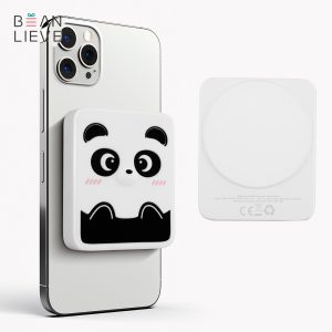 Factory Custom Magnetic Wireless Power Bank Animal Panda 5000mAh 20W Portable Battery Charger Wireless Power Bank for iphone